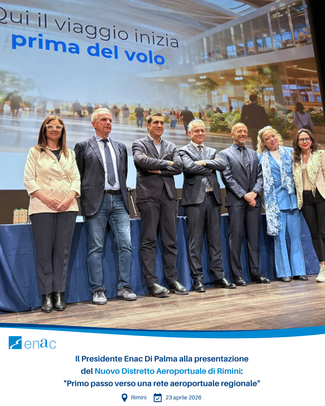 Il Presidente Enac Di Palma alla presentazione del Nuovo Distretto Aeroportuale di Rimini: "Primo passo verso una rete aeroportuale regionale"