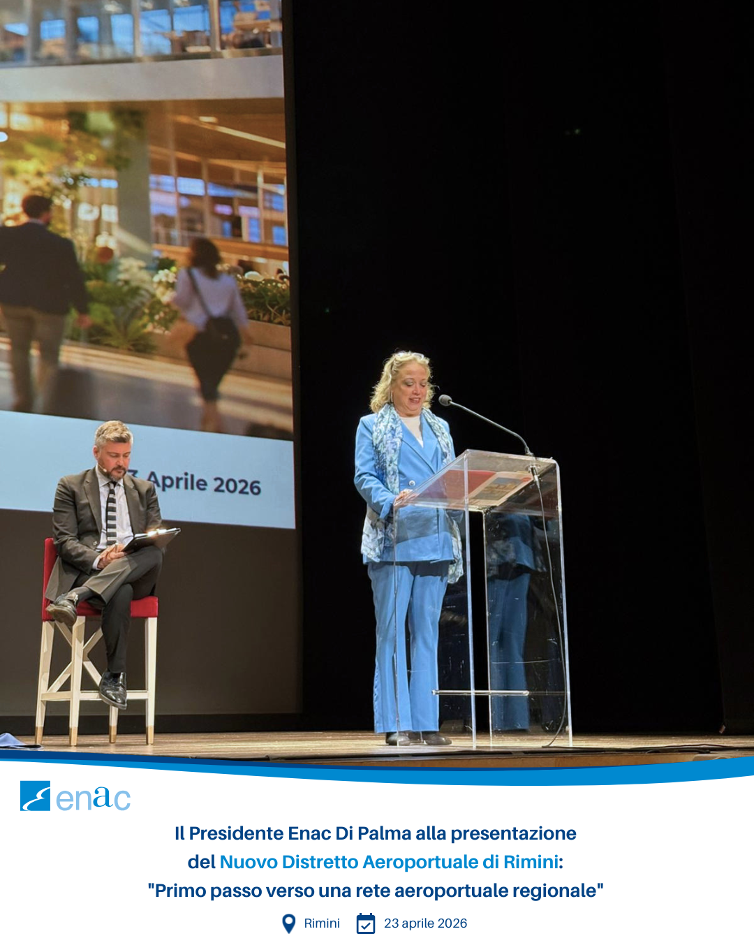 Il Presidente Enac Di Palma alla presentazione del Nuovo Distretto Aeroportuale di Rimini: "Primo passo verso una rete aeroportuale regionale"