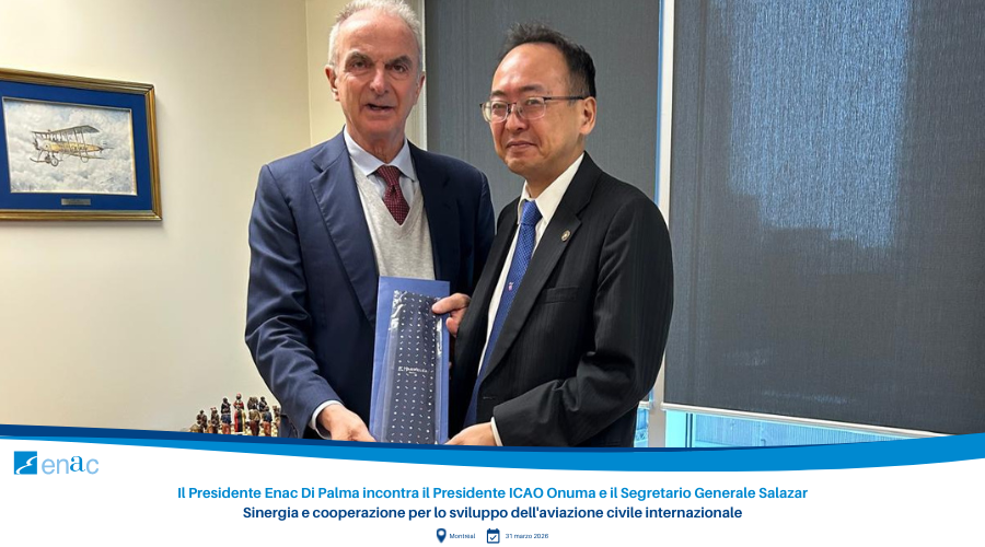 Il Presidente Enac Di Palma incontra il Presidente ICAO Onuma e il Segretario Generale Salazar - Sinergia e cooperazione per lo sviluppo dell'aviazione civile internazionale