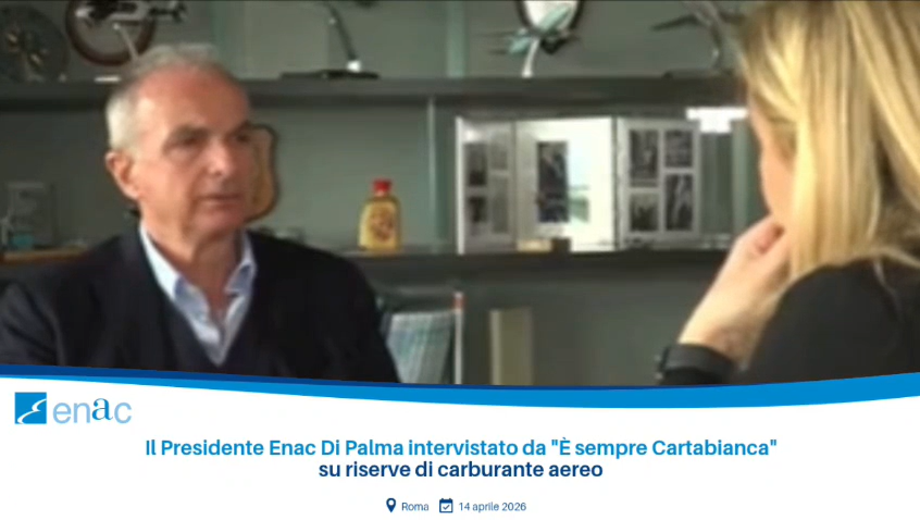 Presidente Enac Di Palma intervistato da "È sempre Cartabianca"