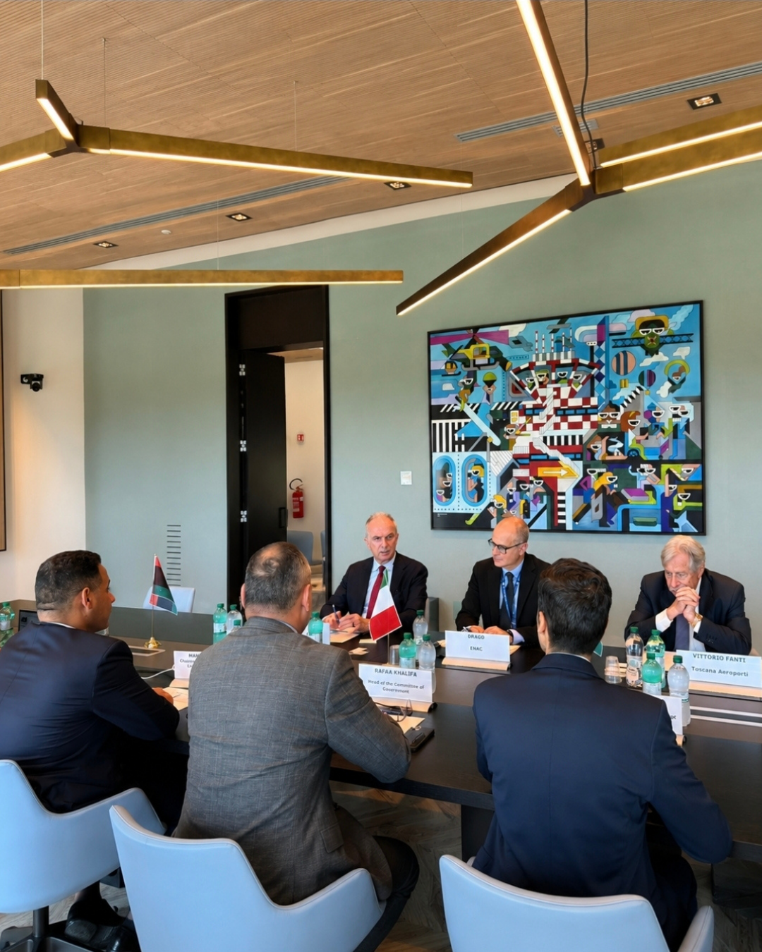 Il Presidente Enac Di Palma riceve delegazione libica per valutare future collaborazioni Italia-Libia in materia di trasporto aereo