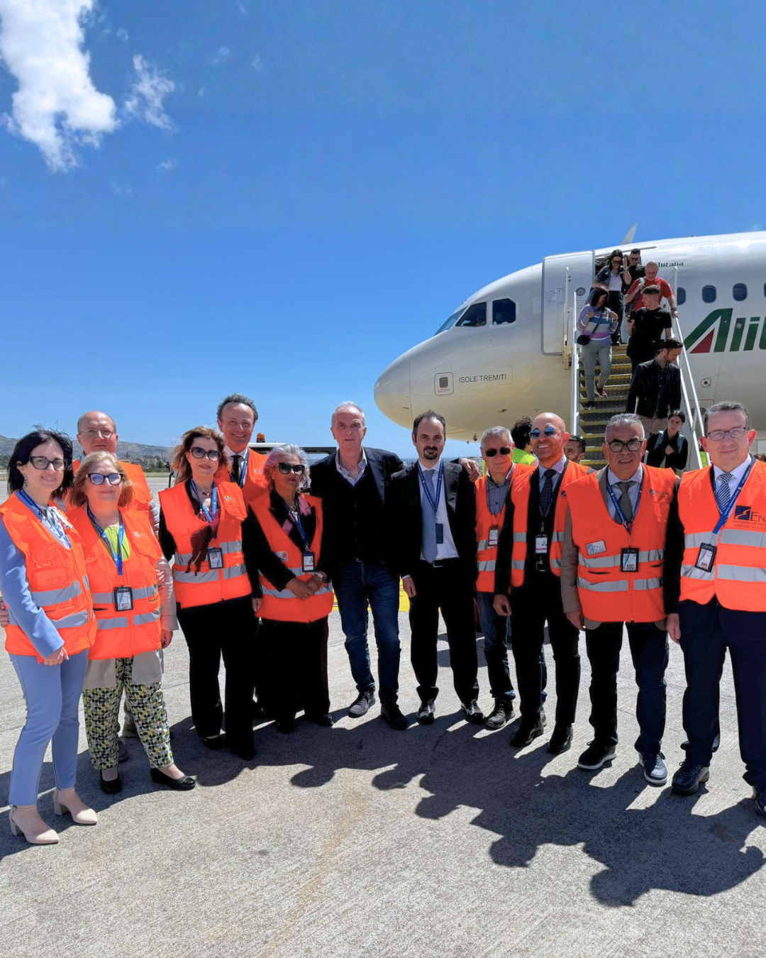 Il Presidente Enac Di Palma all'inaugurazione del nuovo terminal partenze dell'aeroporto di Reggio Calabria con il Ministro per la P.A. Zangrillo e il Presidente Regione Calabria Occhiuto