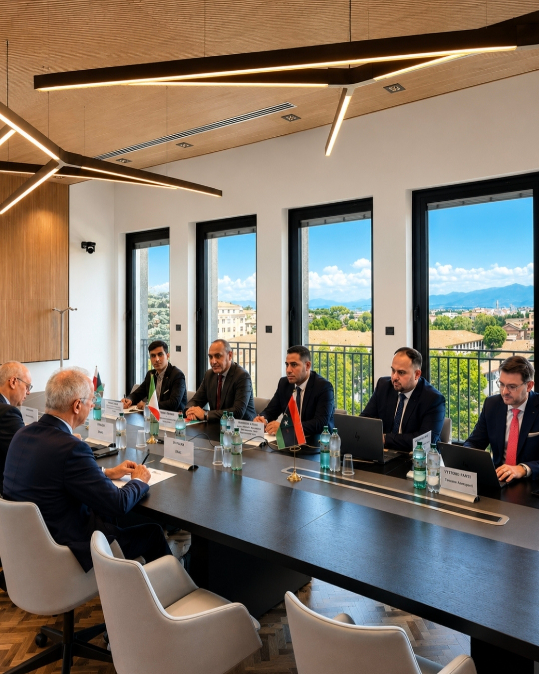 Il Presidente Enac Di Palma riceve delegazione libica per valutare future collaborazioni Italia-Libia in materia di trasporto aereo