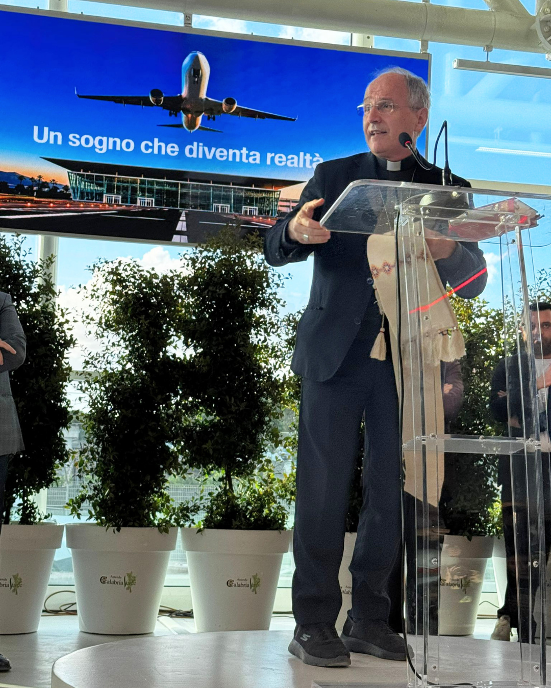 Il Presidente Enac Di Palma all'inaugurazione del nuovo terminal partenze dell'aeroporto di Reggio Calabria con il Ministro per la P.A. Zangrillo e il Presidente Regione Calabria Occhiuto