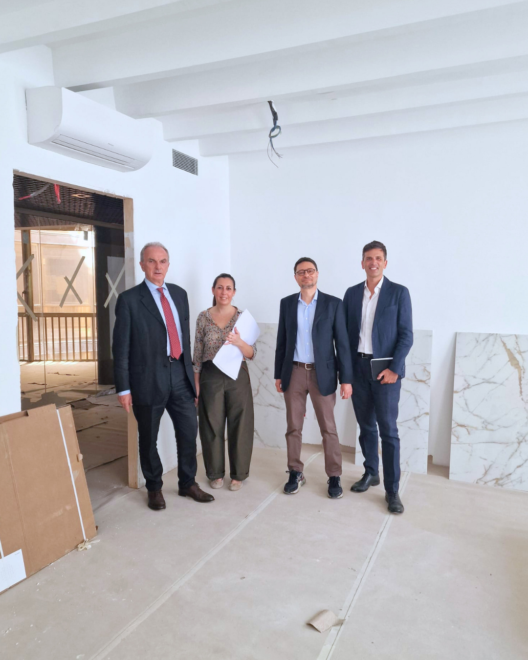 Sopralluogo del Presidente Di Palma alla nuova sede Enac di Roma, in Via Torino