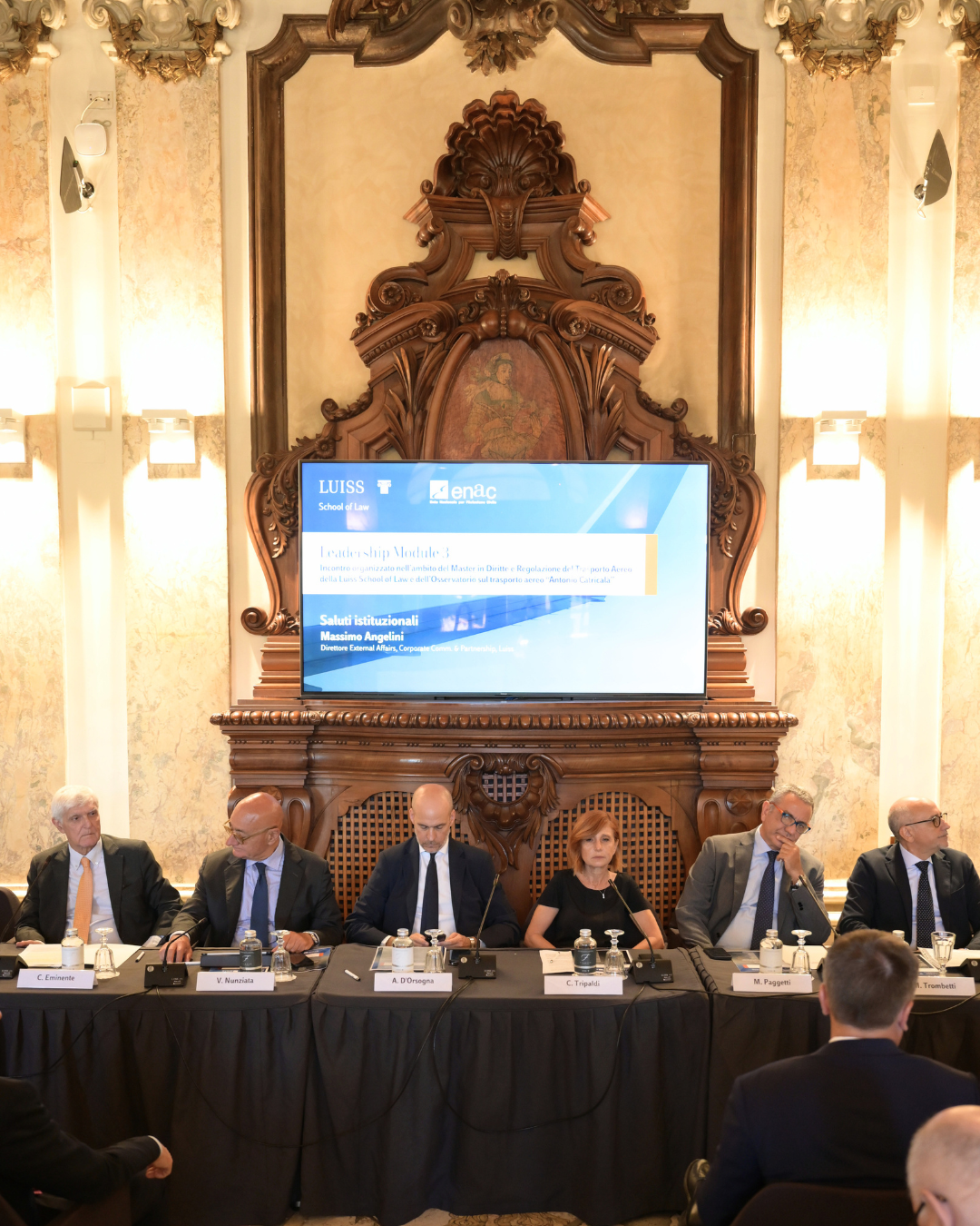 Il Presidente Di Palma con il Viceministro MIT On. Rixi al convegno Enac-Luiss "Regional Air Mobility e valorizzazione degli aeroporti territoriali"