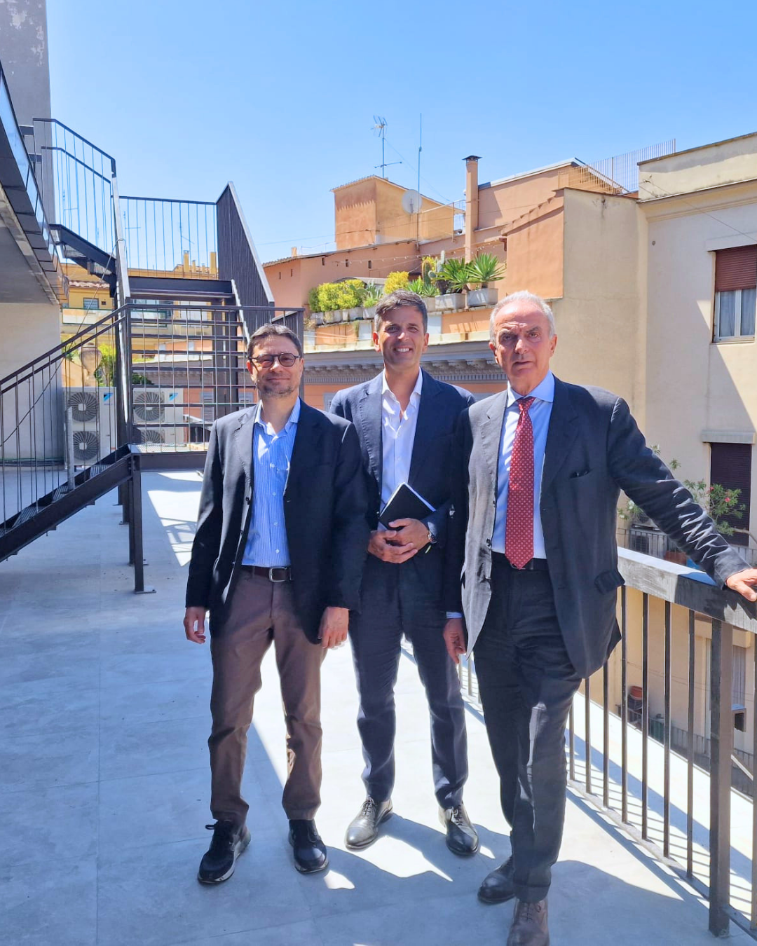 Sopralluogo del Presidente Di Palma alla nuova sede Enac di Roma, in Via Torino