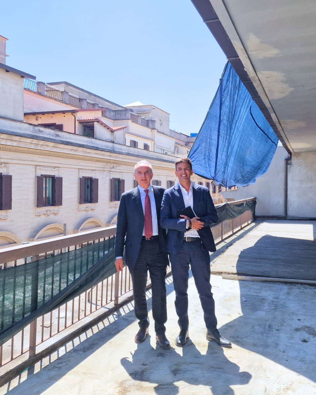 Sopralluogo del Presidente Di Palma alla nuova sede Enac di Roma, in Via Torino