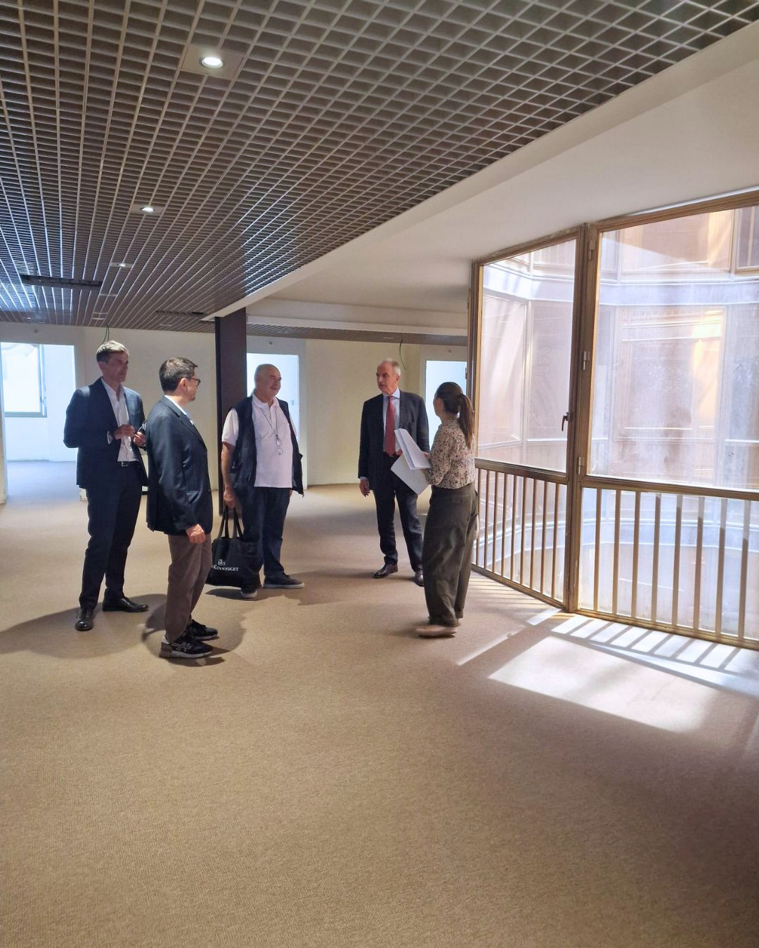 Sopralluogo del Presidente Di Palma alla nuova sede Enac di Roma, in Via Torino