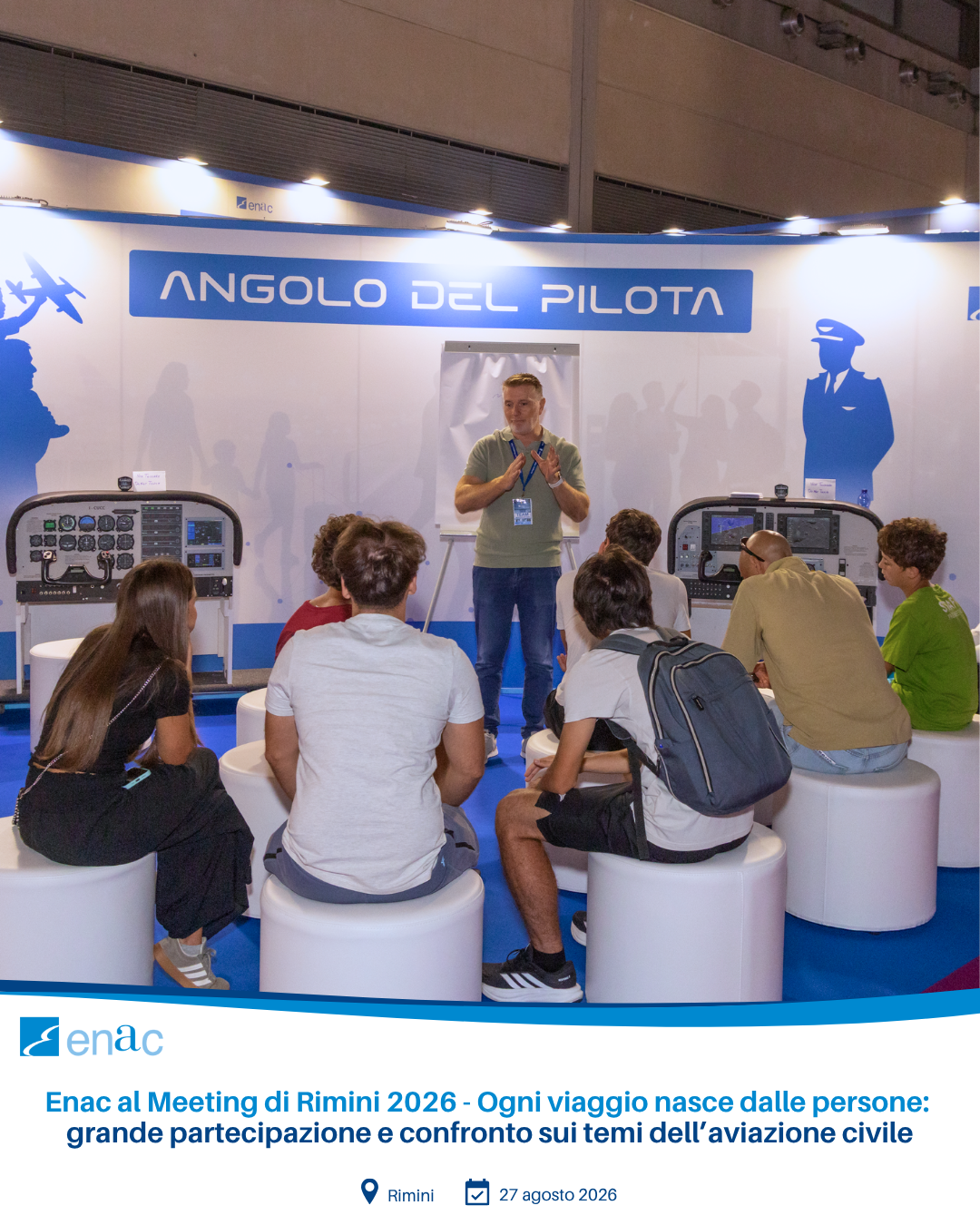 Enac al Meeting di Rimini 2026 - Ogni viaggio nasce dalle persone: grande partecipazione e confronto sui temi dell’aviazione civile