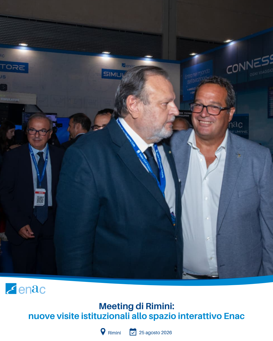 Meeting di Rimini: nuove visite istituzionali allo spazio interattivo Enac
