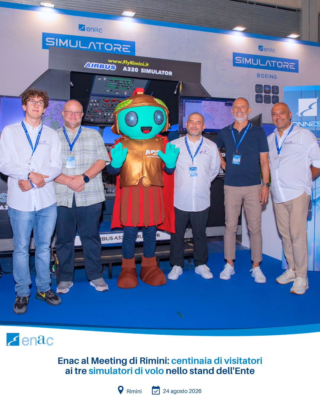 Enac al Meeting di Rimini: centinaia di visitatori ai tre simulatori di volo nello stand dell'Ente