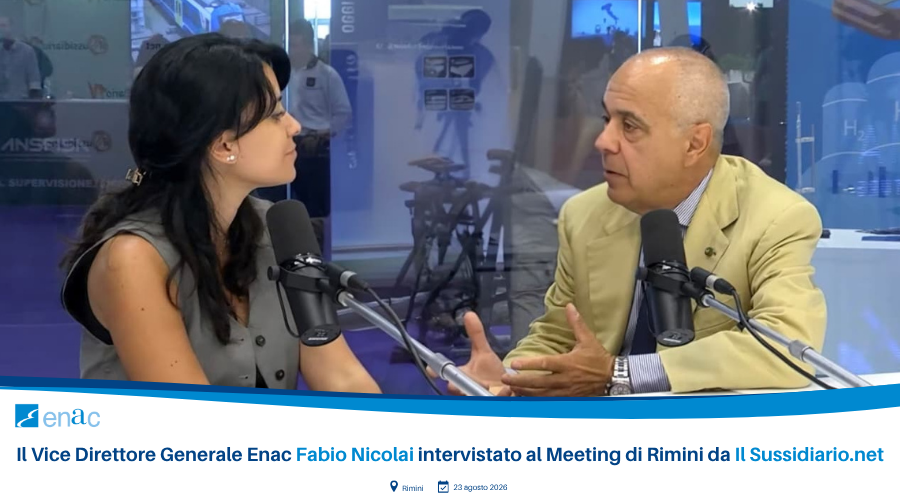 Il Vice Direttore Generale Enac Fabio Nicolai intervistato al Meeting di Rimini da Il Sussidiario.net