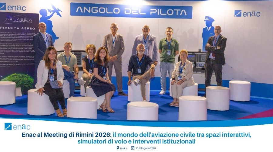 Enac al Meeting di Rimini 2026: il mondo dell'aviazione civile tra spazi interattivi, simulatori di volo e interventi istituzionali