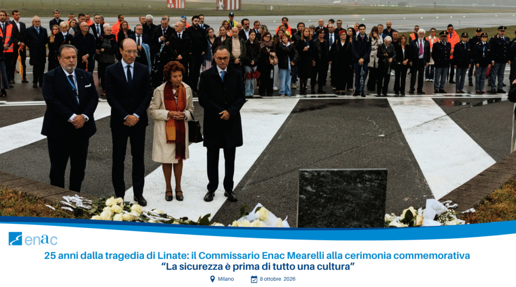 ENAC commissioner attends 25th anniversary ceremony for Linate disaster