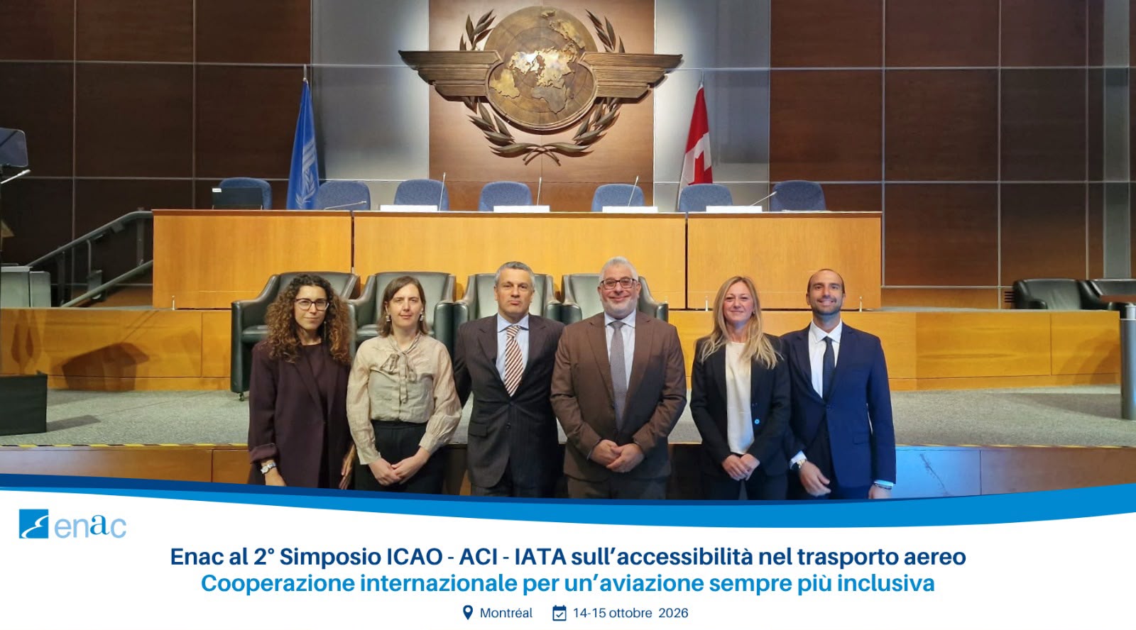 ENAC participates in ICAO‑ACI‑IATA accessibility symposium in Montreal