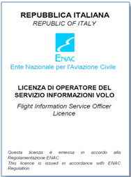 Immagine relativa alla Licenza di operatore del servizio informazioni volo