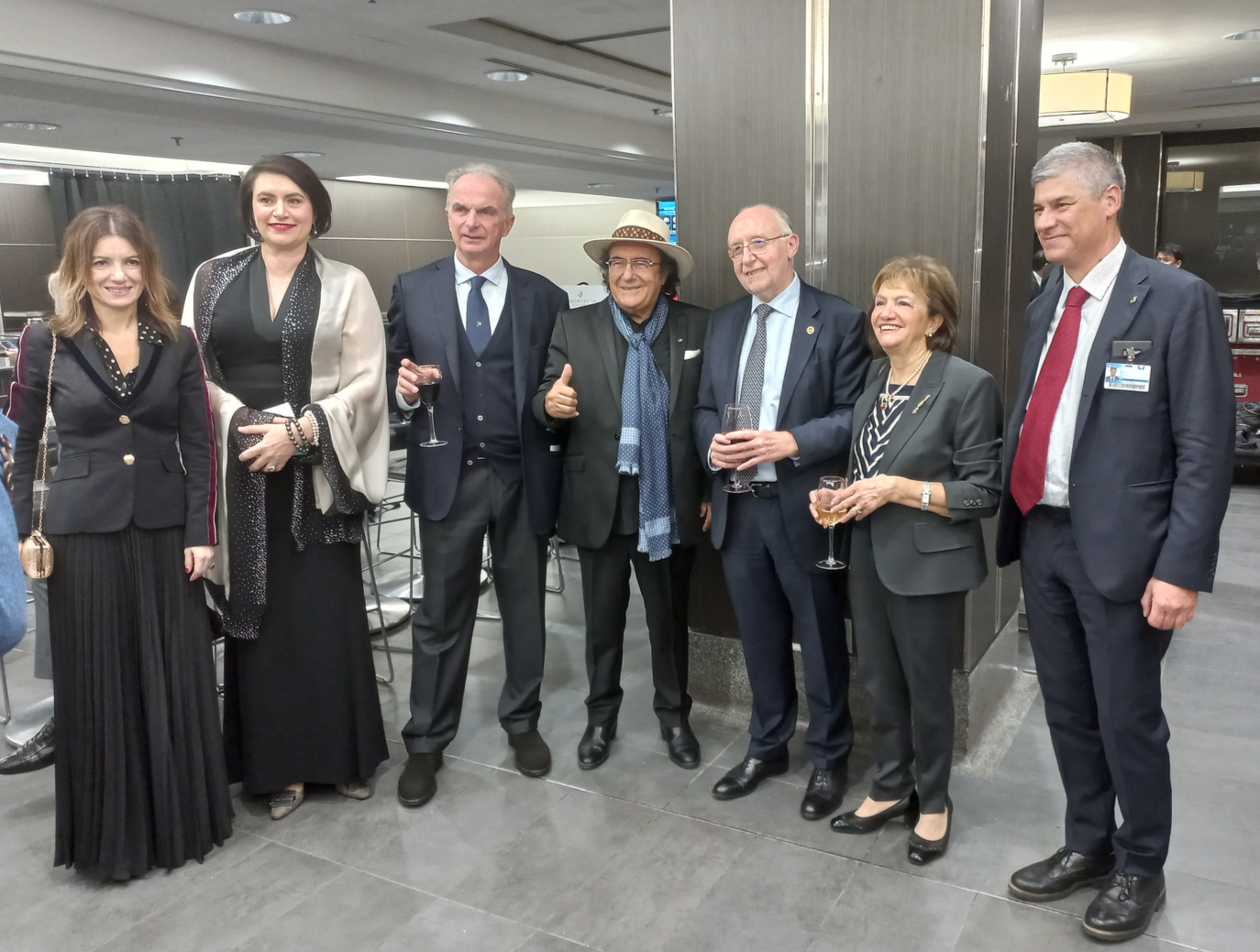 Italian reception - Al Bano con Presidente ICAO, Presidente e DG Enac