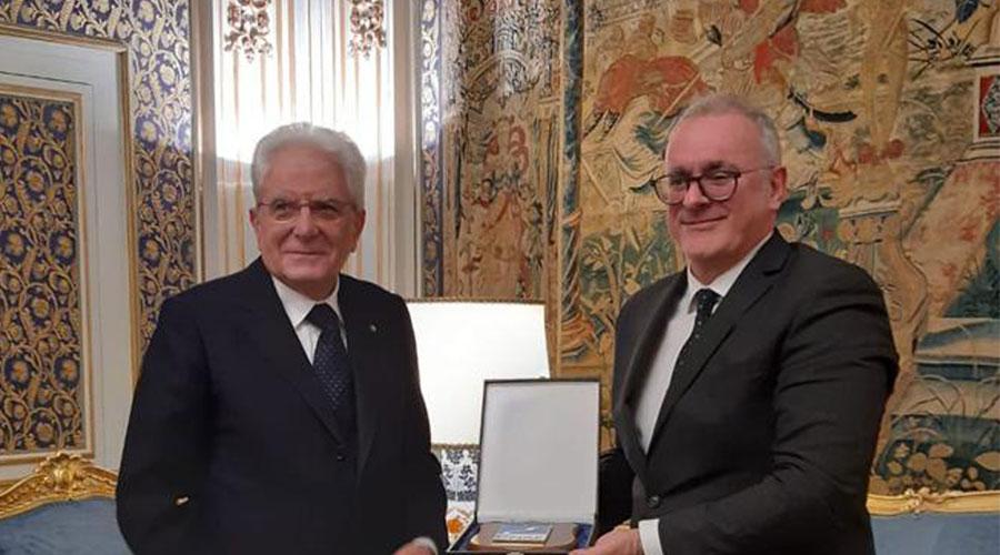 Il Presidente della Repubblica Sergio Mattarella incontra il Presidente dell'ENAC Nicola Zaccheo