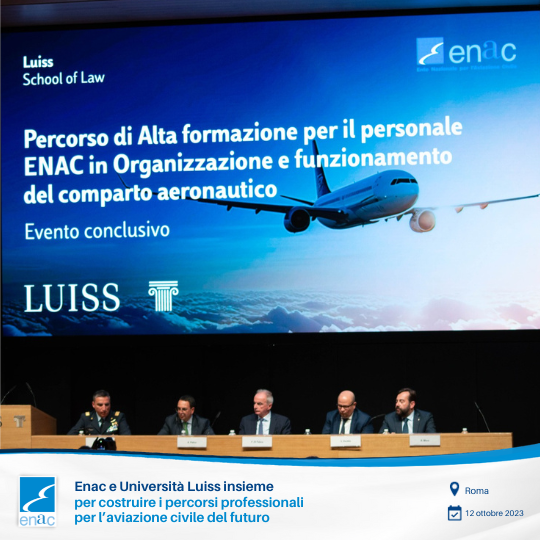 Enac e Università Luiss: Concluso il percorso di alta formazione per il personale neo assunto di Enac