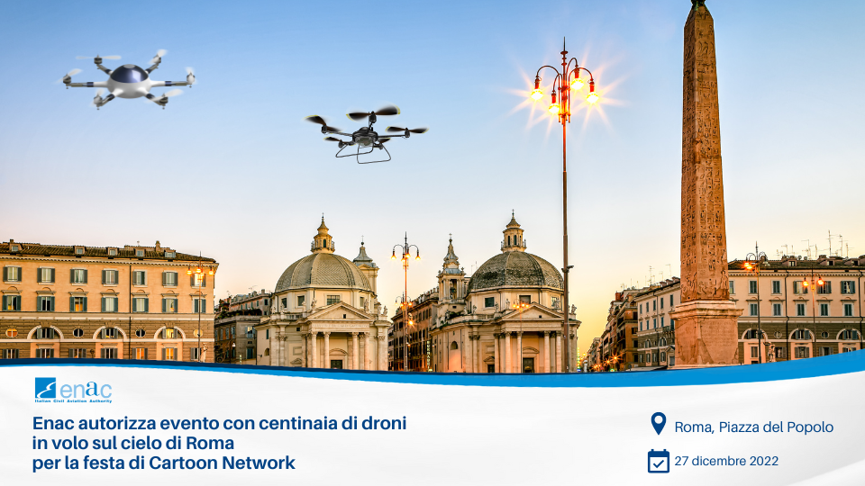 Martedì 27 dicembre: centinaia di droni sul cielo di Piazza del Popolo