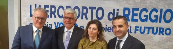 Il Presidente Zaccheo presso l'aeroporto di Reggio Calabria