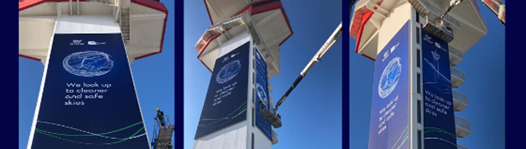 Torre di controllo di Roma Fiumicino - ENAV ed ENAC impegnati per la Sostenibilità. “We look up to cleaner and safe skies”