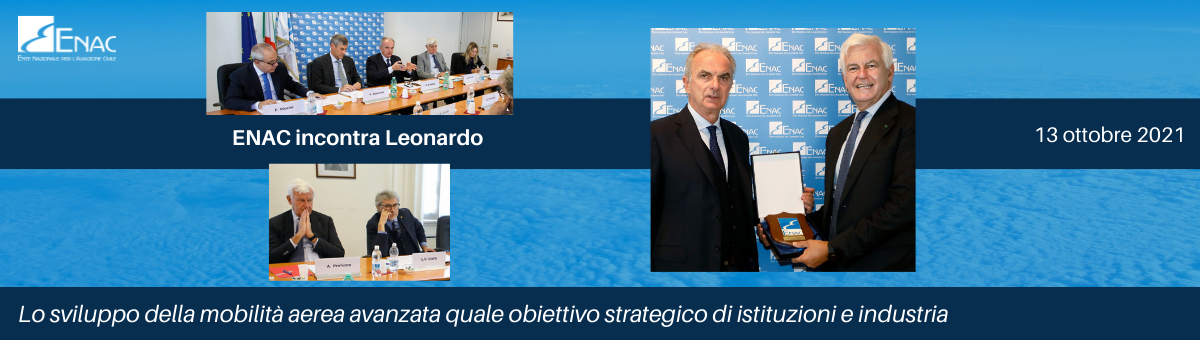 ENAC incontra Leonardo: lo sviluppo della mobilità aerea avanzata quale  obiettivo strategico di istituzioni e industria