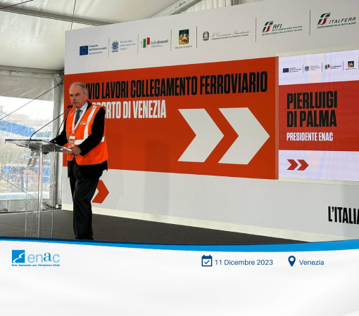 Il Presidente Enac P. Di Palma all’avvio lavori per collegamento ferroviario con l’aeroporto di Venezia 1