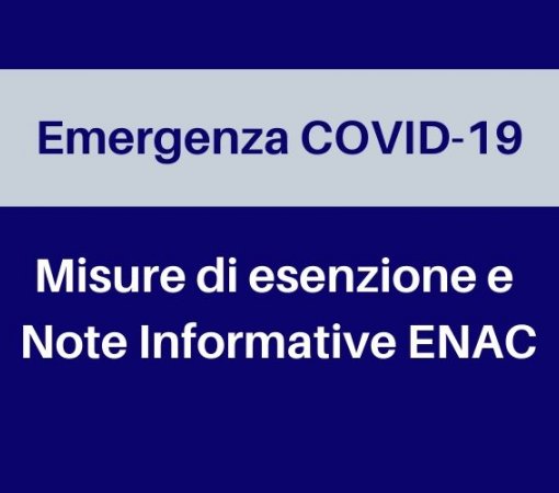Emergenza COVID-19 - Note Informative dell'ENAC