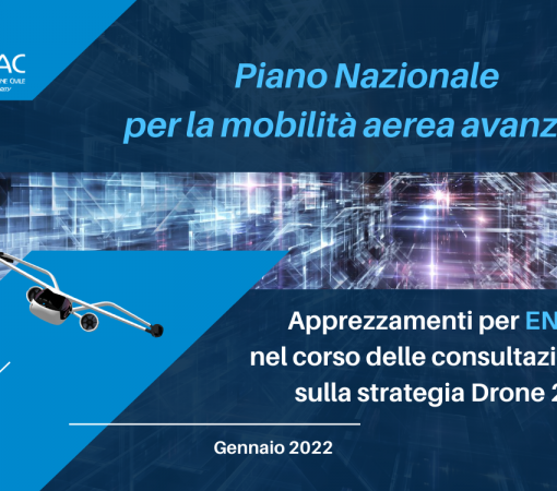 Apprezzamenti per ENAC nel corso delle consultazioni UE sulla strategia Drone 2.0 in cui è stato presentato il Piano Nazionale per la mobilità aerea avanzata