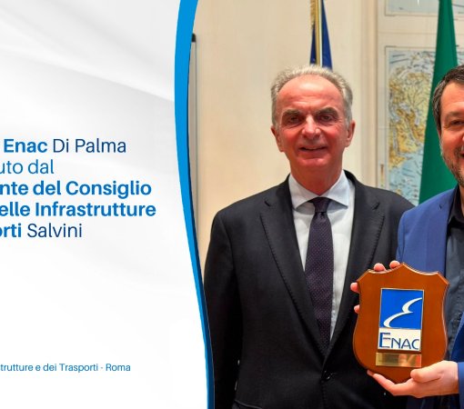 Il Presidente Enac Pierluigi Di Palma ricevuto oggi dal Vicepremier e Ministro delle Infrastrutture e dei Trasporti Matteo Salvini