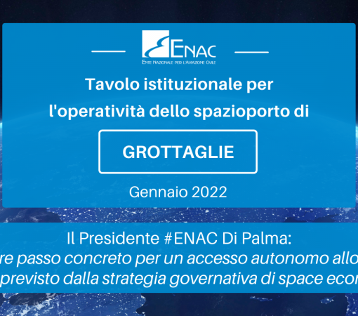 ENAC: tavolo istituzionale per l’operatività dello spazioporto di Grottaglie