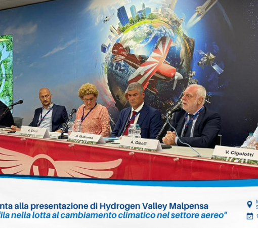 DG Enac Quaranta alla presentazione di Hydrogen Valley Malpensa