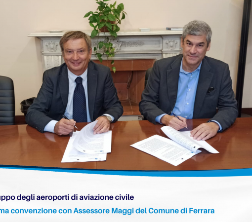 Enac – Comune di Ferrara: Convenzione per valorizzare l’aeroporto San Luca e Atto Aggiuntivo per l’investimenti PNRR “Sport e inclusione Sociale”