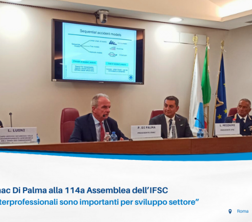 Il Presidente Enac Di Palma alla 114a Assemblea dell’IFSC