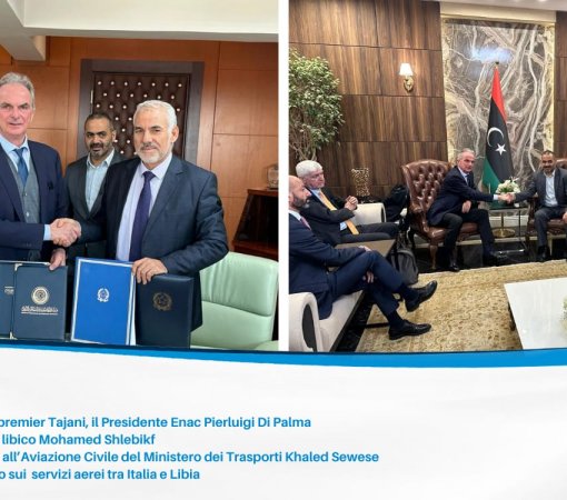 Il Presidente Enac Pierluigi Di Palma firma importante accordo sui servizi aerei tra Italia e Libia