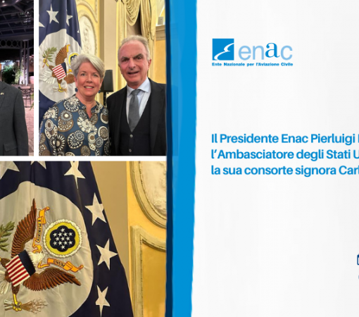 Il Presidente Enac Pierluigi Di Palma con l’Ambasciatore degli Stati Uniti Jack Markell