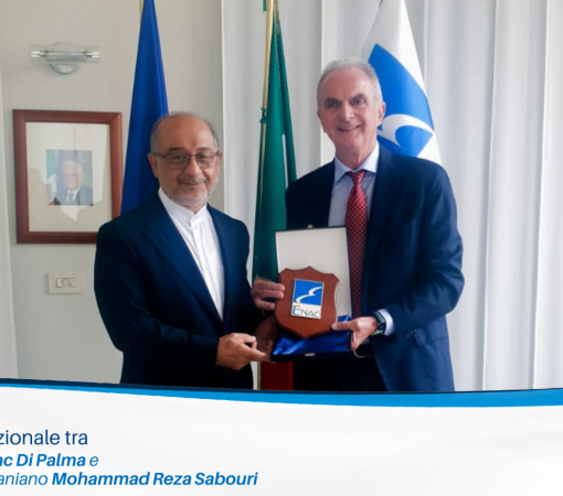 Incontro istituzionale tra il Presidente Enac Di Palma e l’Ambasciatore iraniano Mohammad Reza Sabouri