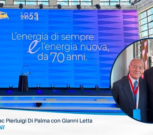 Il Presidente Enac Pierluigi Di Palma con Gianni Letta ai 70 anni di ENI